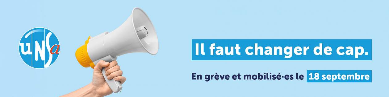 en grève et mobilisé le 18 septembre
